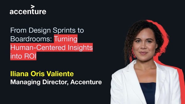 From Design Sprints to Boardrooms: Turning Human-Centered Insights into ROI - Page 1